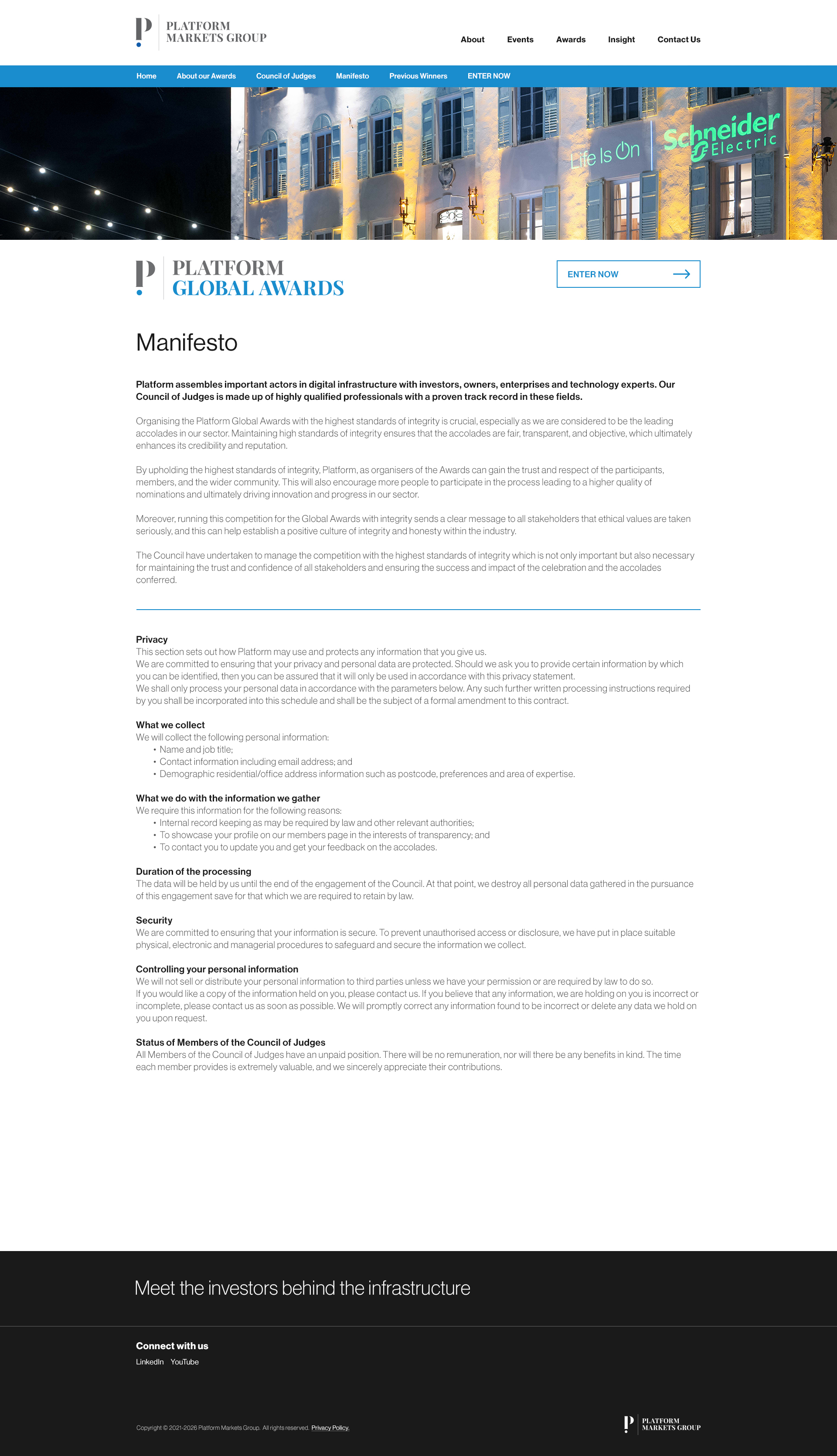 Platform Awards 2026