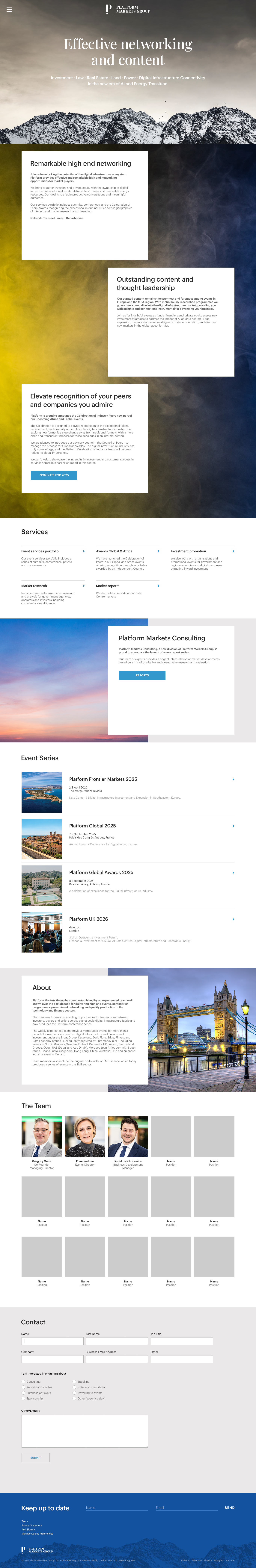 Platform Markets Group